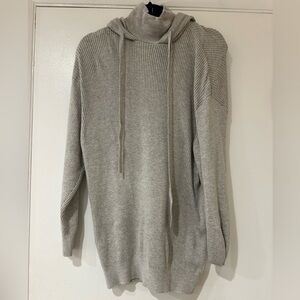 Zara Light Gray Cowl Neck Sweater